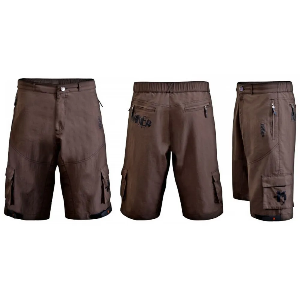 BERMUDA CASUAL FUNKIER MTB BAGGY SHORTS MARROM TAM P