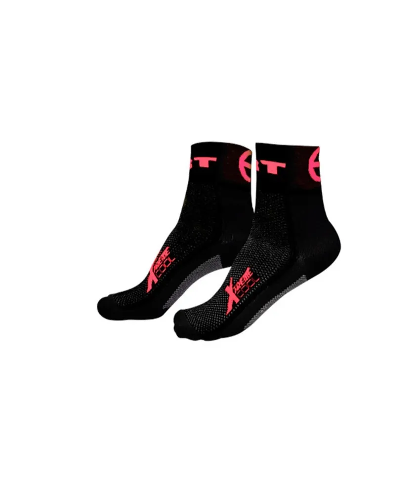 MEIA ERT PRETO/DETALHE ROSA TAM UNIVERSAL 34/43