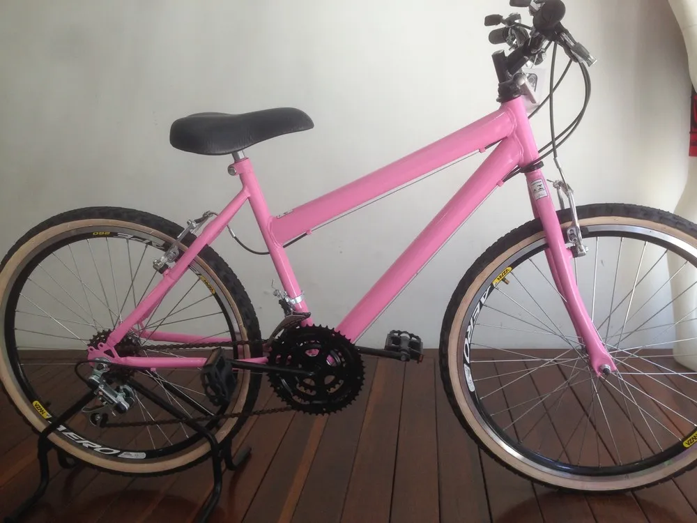 KIT BICICLETA WENDY BIKE ARO 24 ROSA 18 VEL