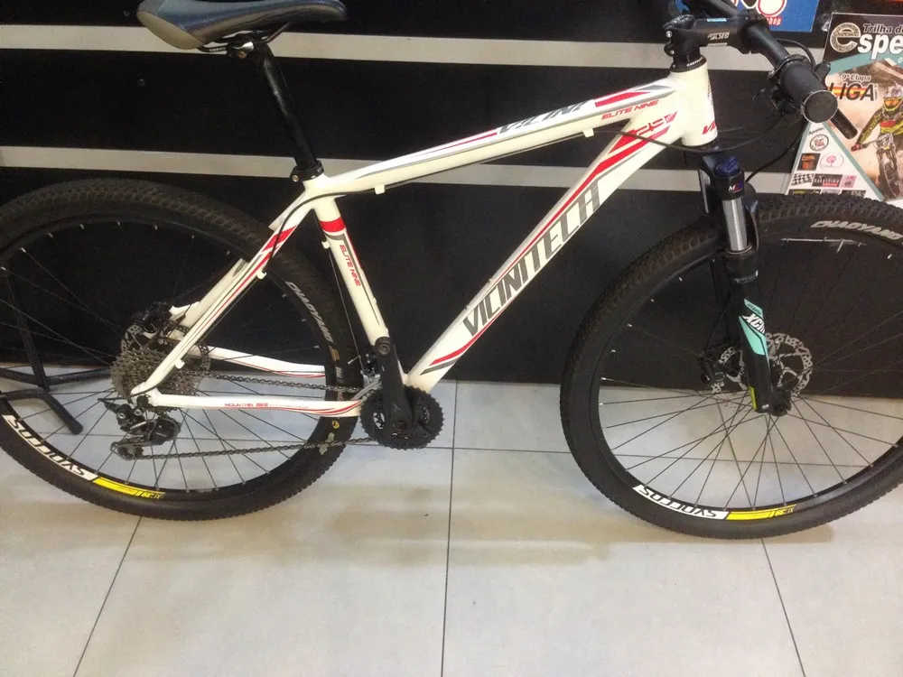 (SEMI NOVA) BICICLETA ARO 29 VICINI ELITE NINE 20VEL TAM 19