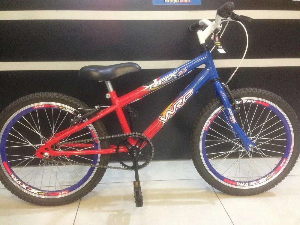 KIT DE BICICLETA ARO 20 WRP AZUL/VERM