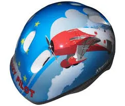 CAPACETE INFANTIL POP AZUL AVIÃO 